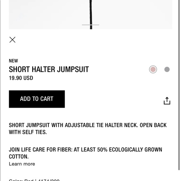Zara short halter jumpsuit - Picture 5 of 5